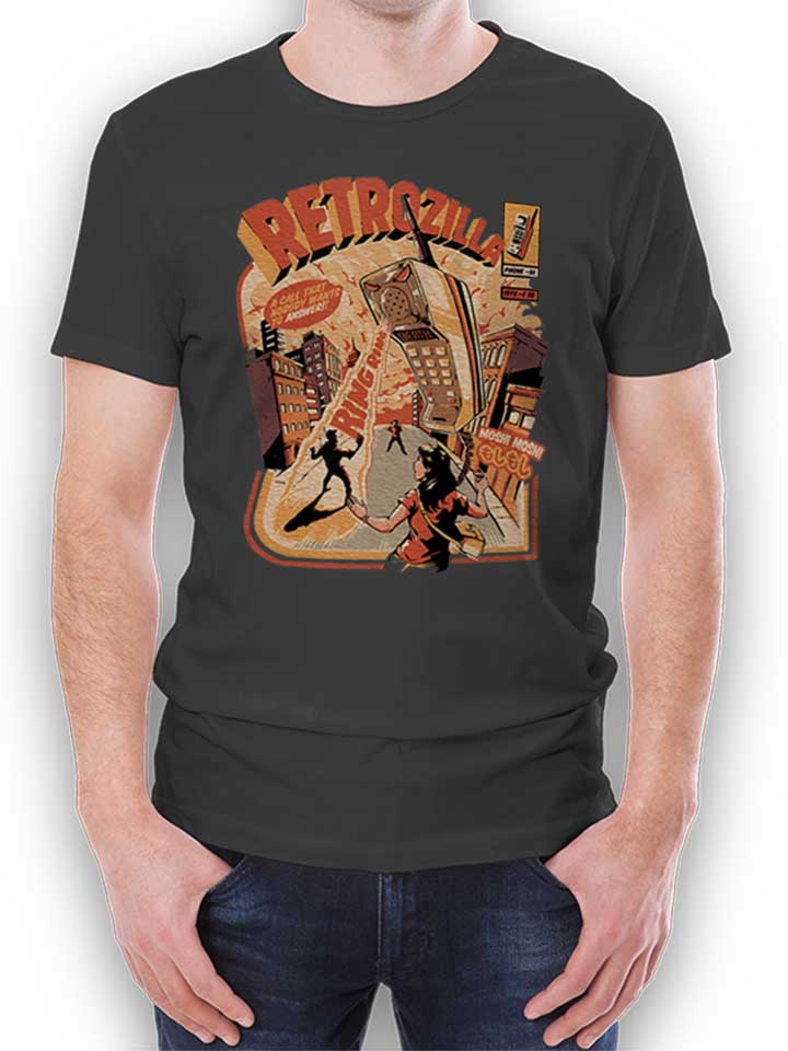 retrozilla-phone-attack-t-shirt dunkelgrau 1