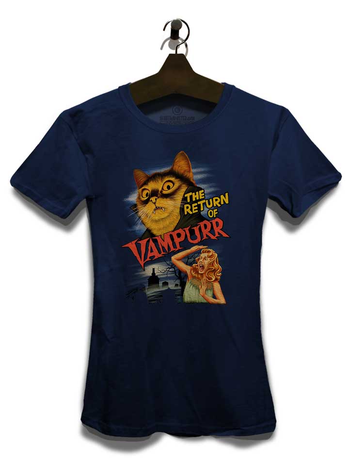 return-of-vampurr-cat-damen-t-shirt dunkelblau 3