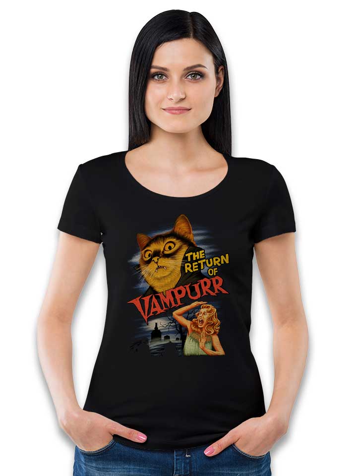 return-of-vampurr-cat-damen-t-shirt schwarz 2