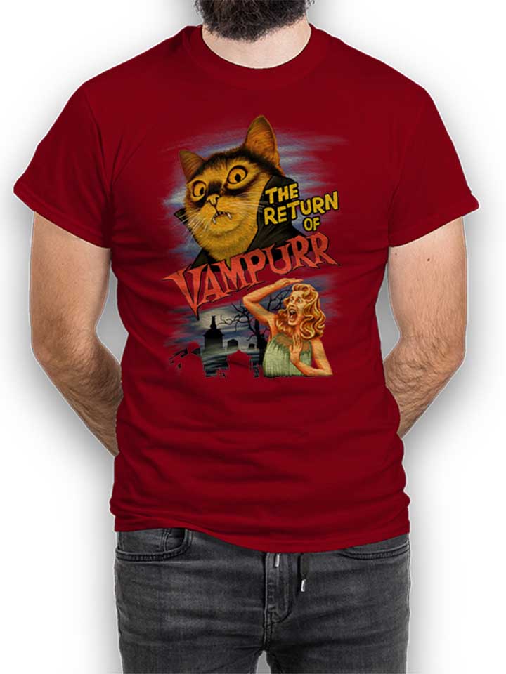 Return Of Vampurr Cat Camiseta burdeos L