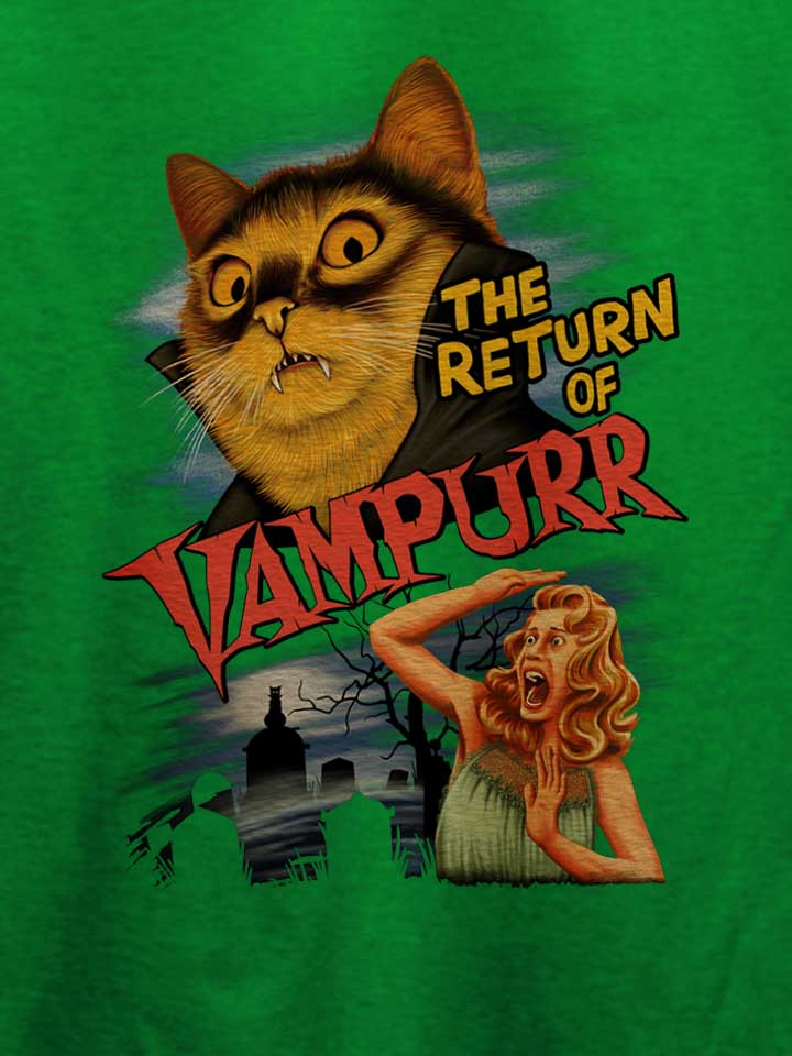 return-of-vampurr-cat-t-shirt gruen 4