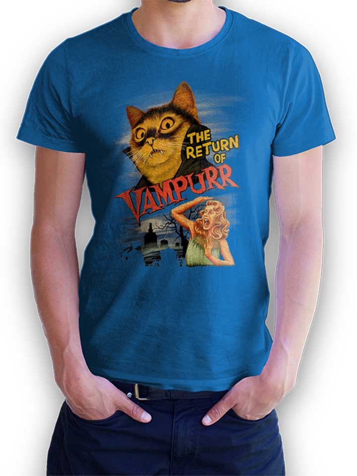 Return Of Vampurr Cat T-Shirt royal-blue L