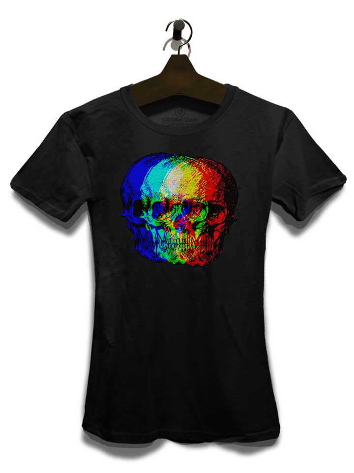 rgb-skull-damen-t-shirt schwarz 3