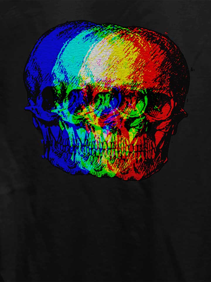 rgb-skull-damen-t-shirt schwarz 4