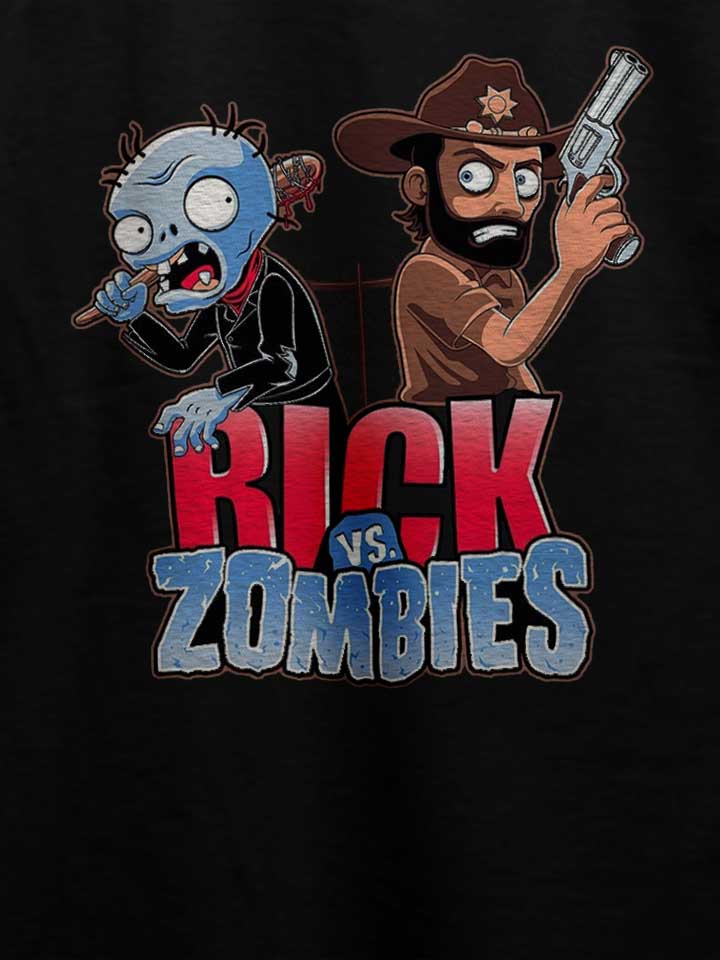 rick-vs-zombies-t-shirt schwarz 4