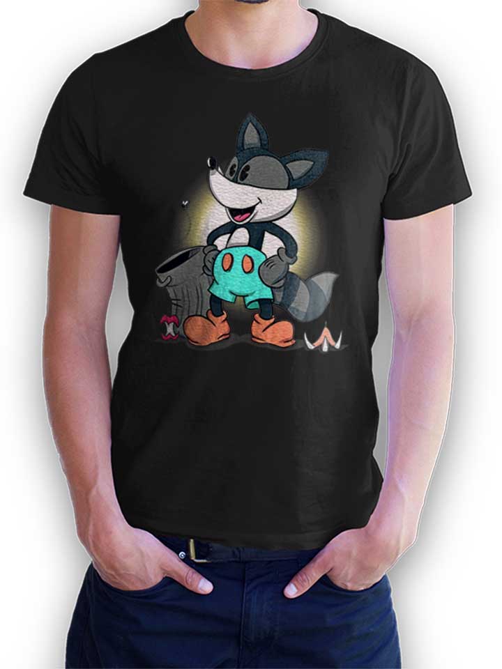 ricky-raccoon-t-shirt schwarz 1