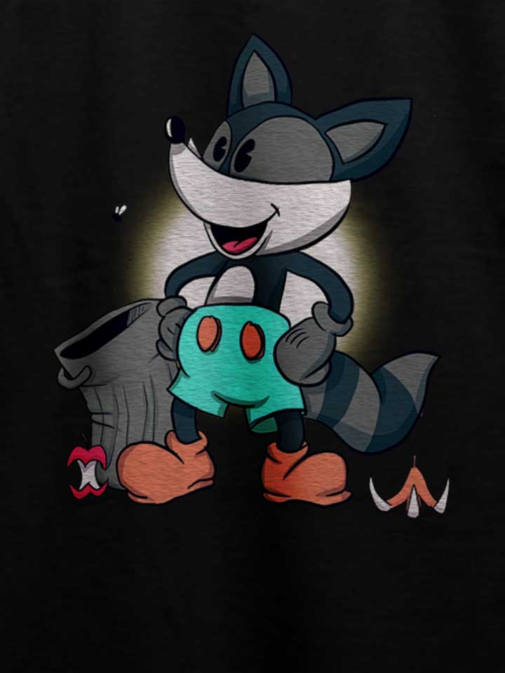 ricky-raccoon-t-shirt schwarz 4