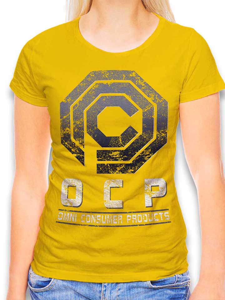 Robocop Omnicorp Damen T-Shirt gelb L