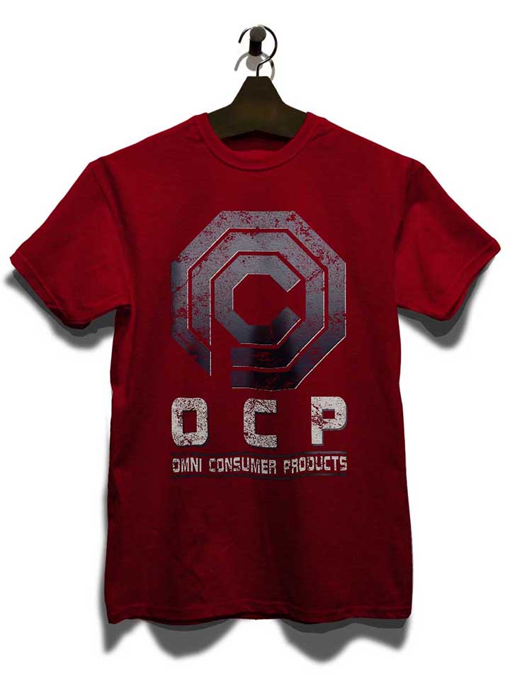 robocop-omnicorp-t-shirt bordeaux 3