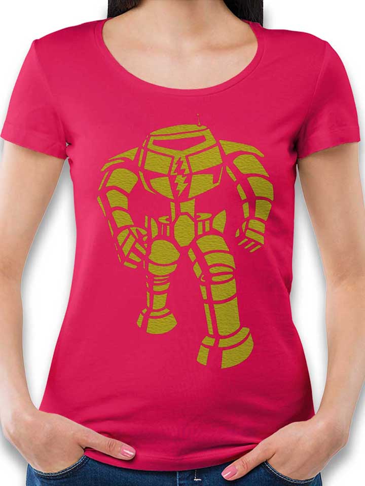 Robot Big Bang Theory Damen T-Shirt fuchsia L