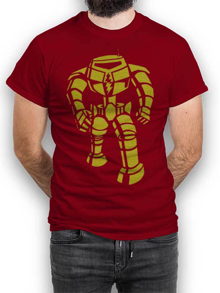 robot-big-bang-theory-t-shirt bordeaux 1