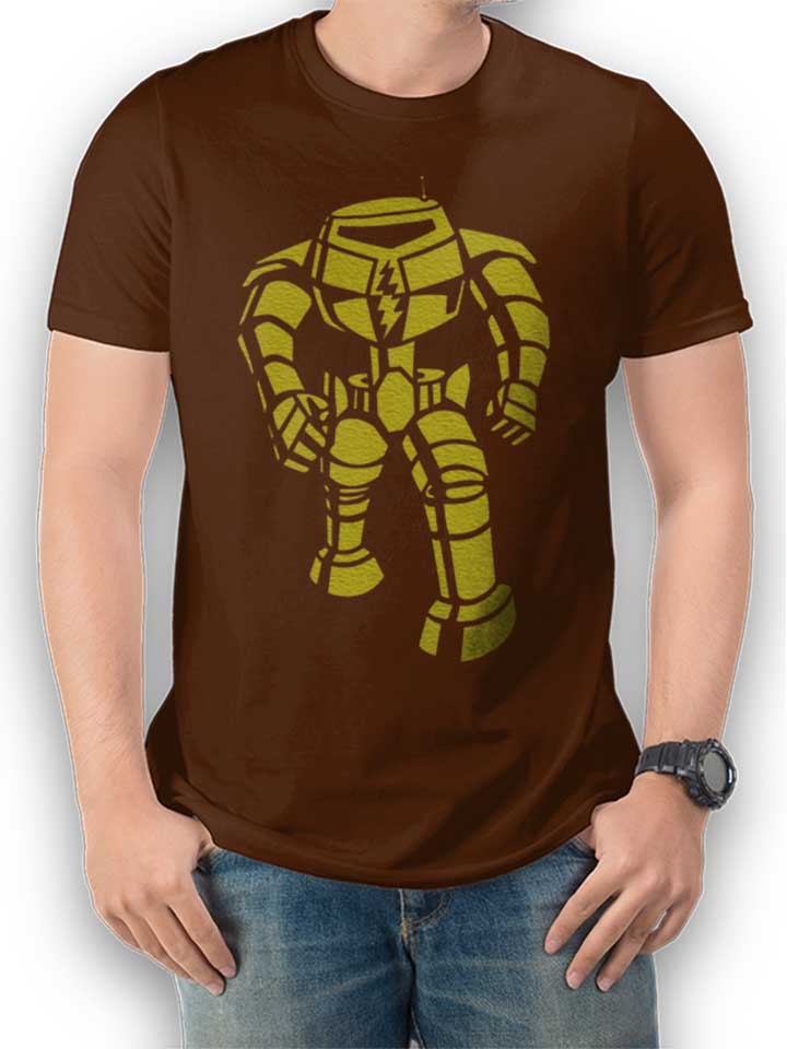 Robot Big Bang Theory T-Shirt brown L
