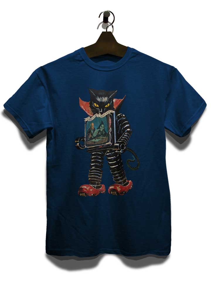 robot-cat-t-shirt dunkelblau 3