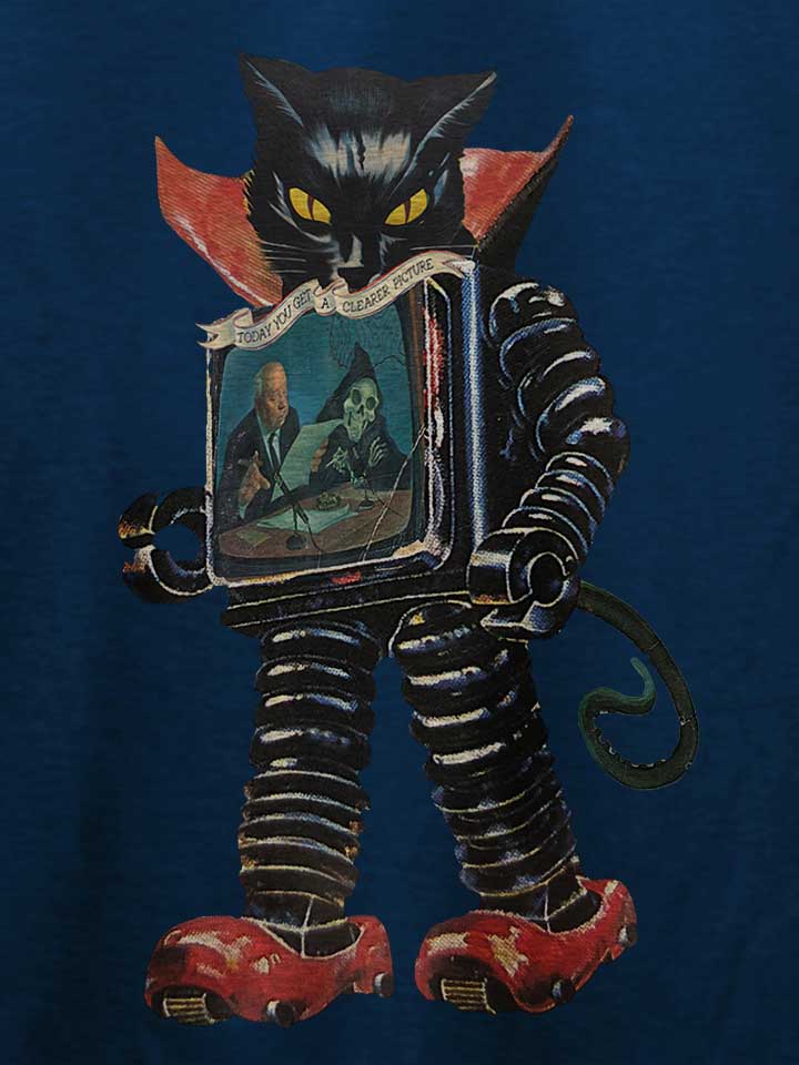 robot-cat-t-shirt dunkelblau 4