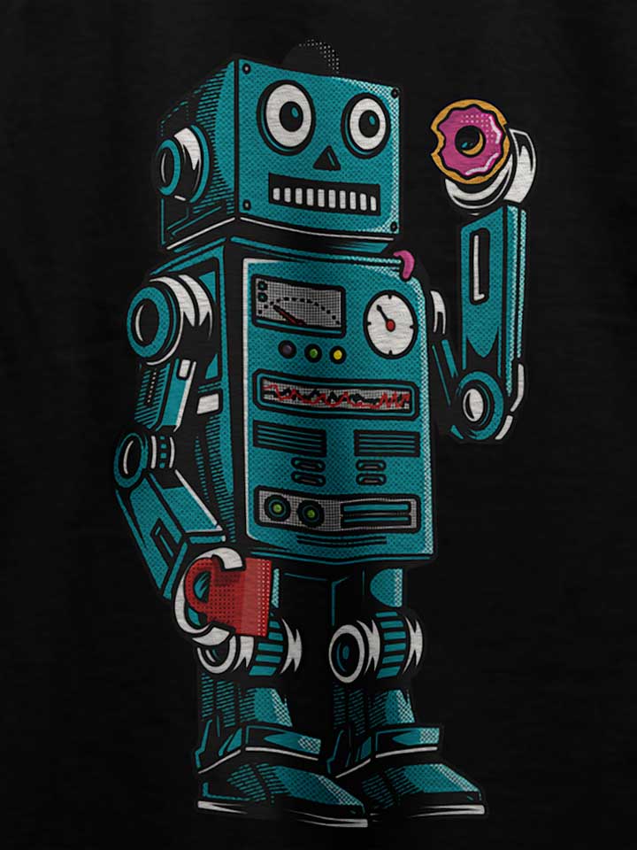 robot-coffee-donut-t-shirt schwarz 4