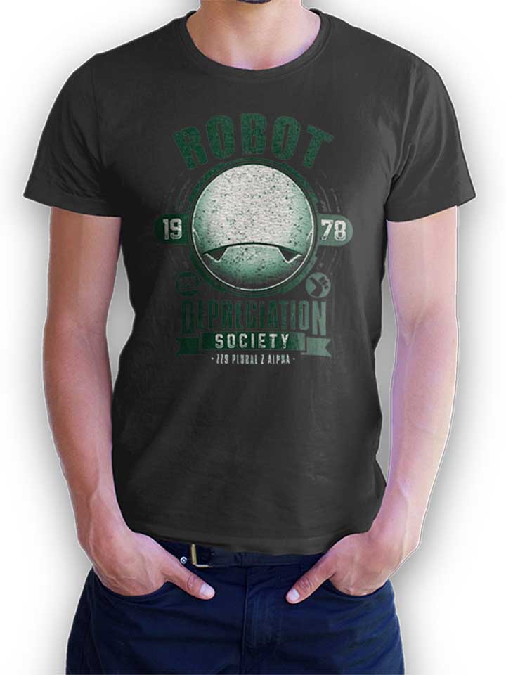 Robot Depreciation Society Camiseta gris-oscuro L