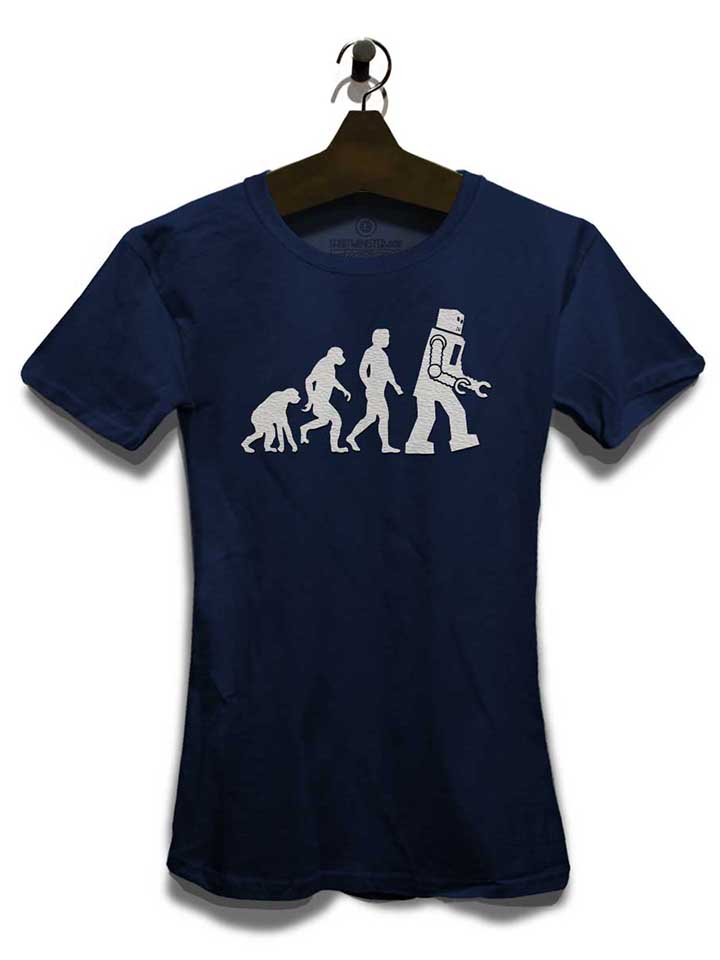 robot-evolution-big-bang-theory-damen-t-shirt dunkelblau 3