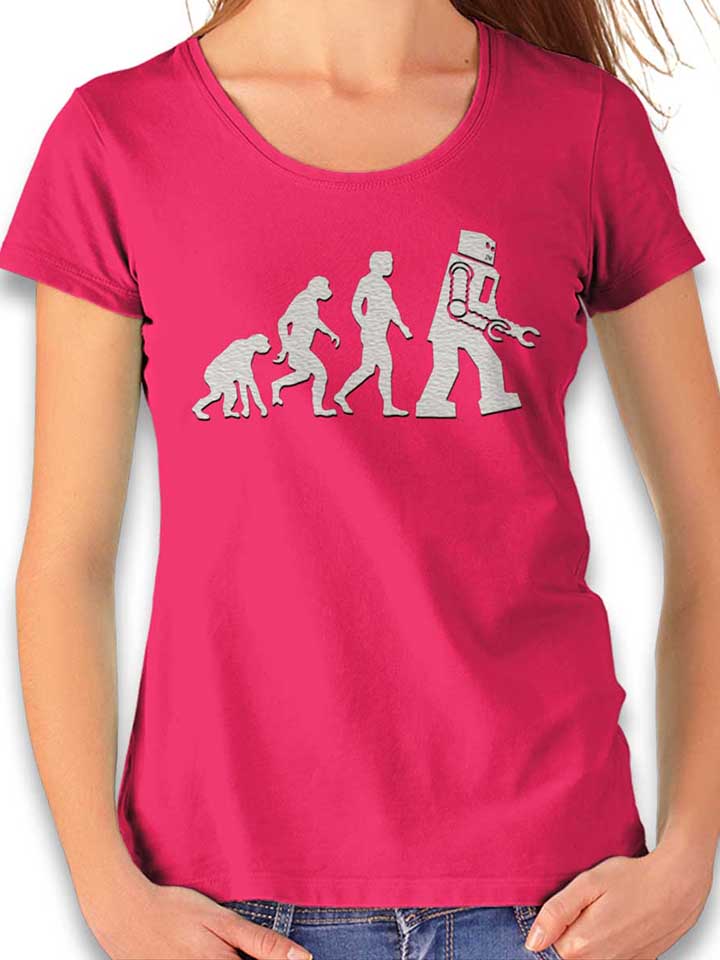 robot-evolution-big-bang-theory-damen-t-shirt fuchsia 1