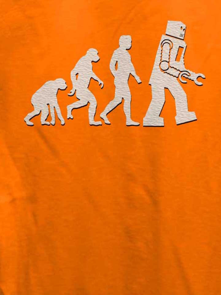 robot-evolution-big-bang-theory-damen-t-shirt orange 4