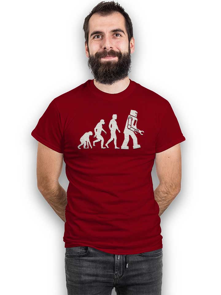 robot-evolution-big-bang-theory-t-shirt bordeaux 2