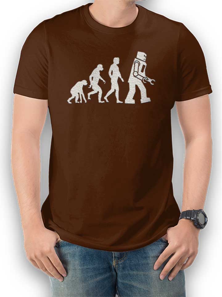 Robot Evolution Big Bang Theory T-Shirt marrone L