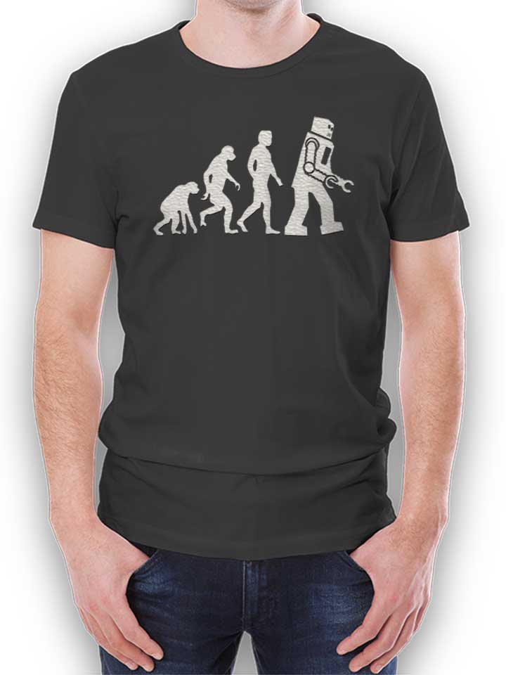 Robot Evolution Big Bang Theory Camiseta gris-oscuro L