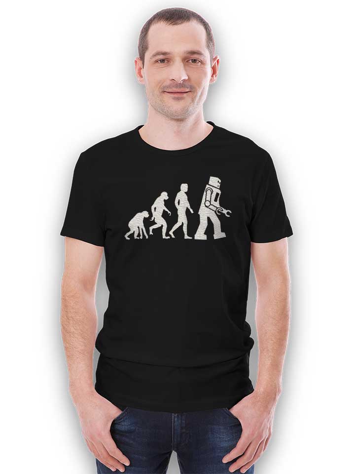 robot-evolution-big-bang-theory-t-shirt schwarz 2