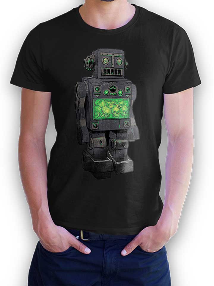 robot-skulls-t-shirt schwarz 1