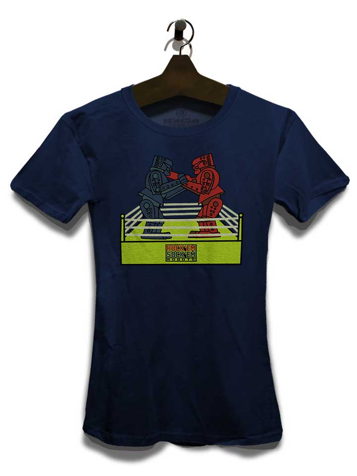 rock-em-sock-em-robots-damen-t-shirt dunkelblau 3
