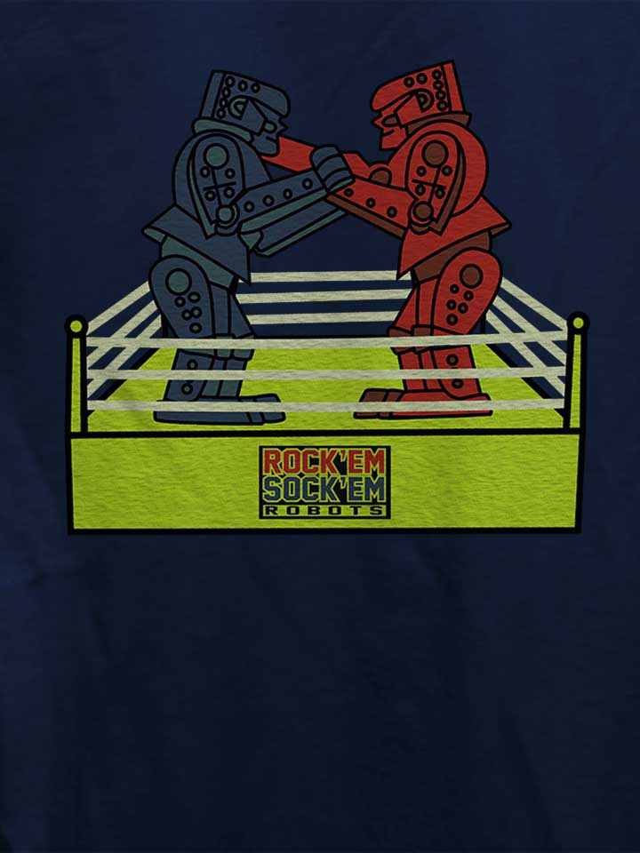 rock-em-sock-em-robots-damen-t-shirt dunkelblau 4