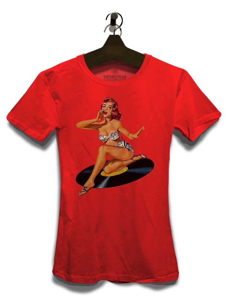 rockabilly-goddess-damen-t-shirt rot 3