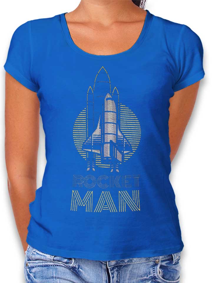 Rocket Man Damen T-Shirt royal L
