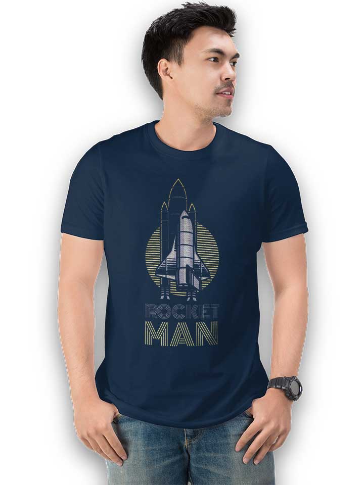 rocket-man-t-shirt dunkelblau 2