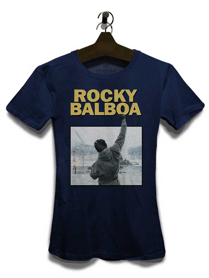 rocky-balboa-damen-t-shirt dunkelblau 3