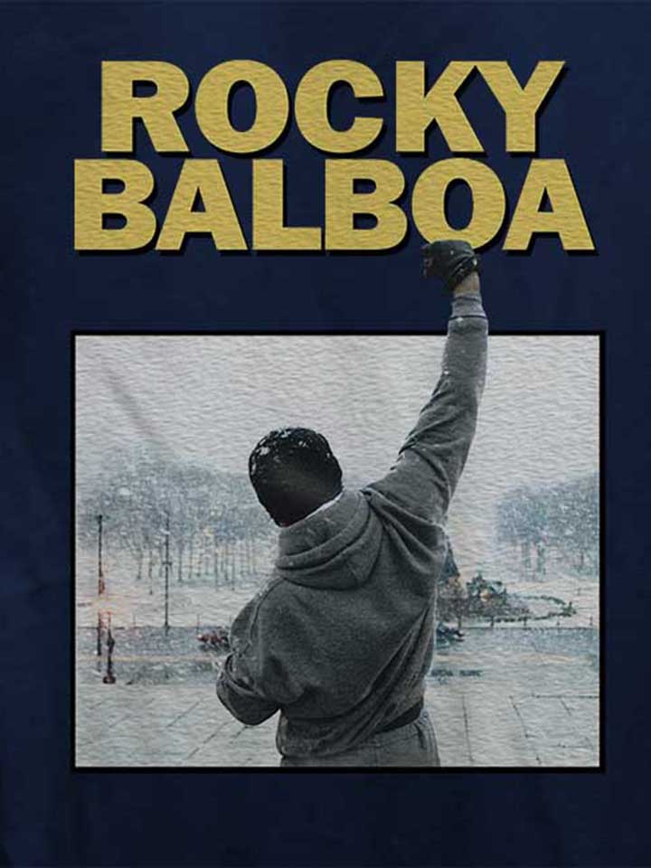 rocky-balboa-damen-t-shirt dunkelblau 4