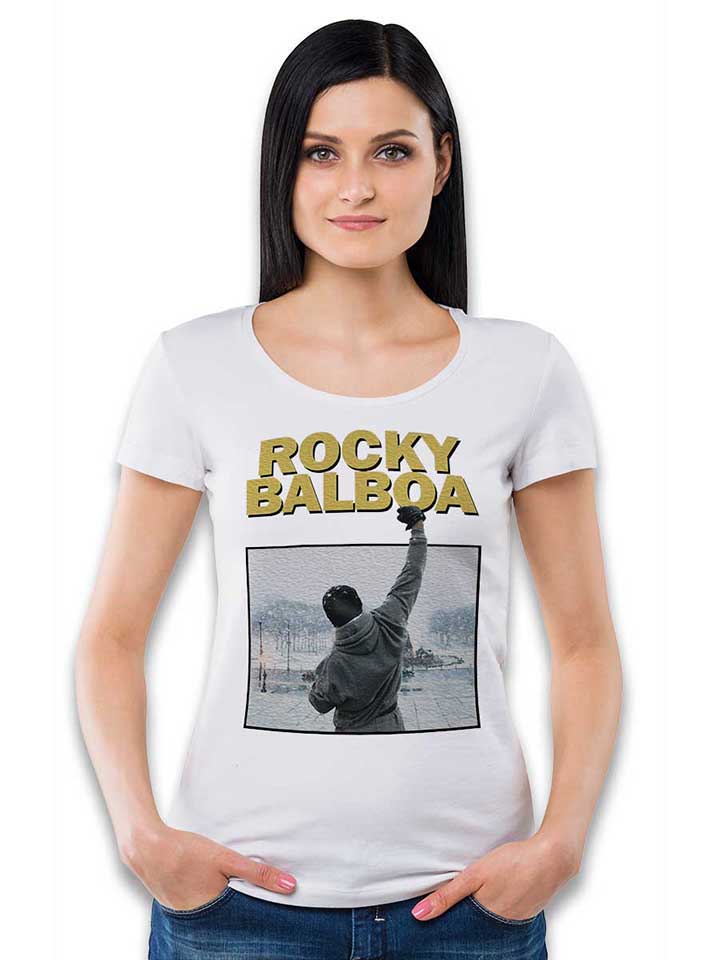 rocky-balboa-damen-t-shirt weiss 2