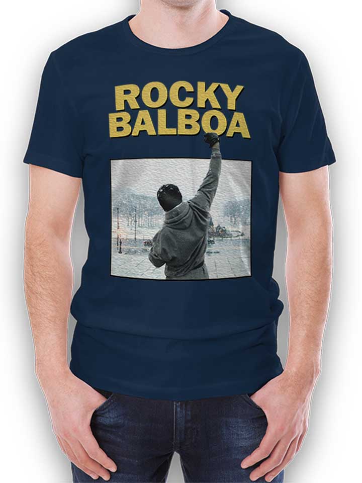 rocky-balboa-t-shirt dunkelblau 1