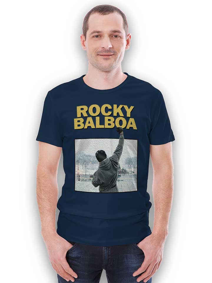 rocky-balboa-t-shirt dunkelblau 2