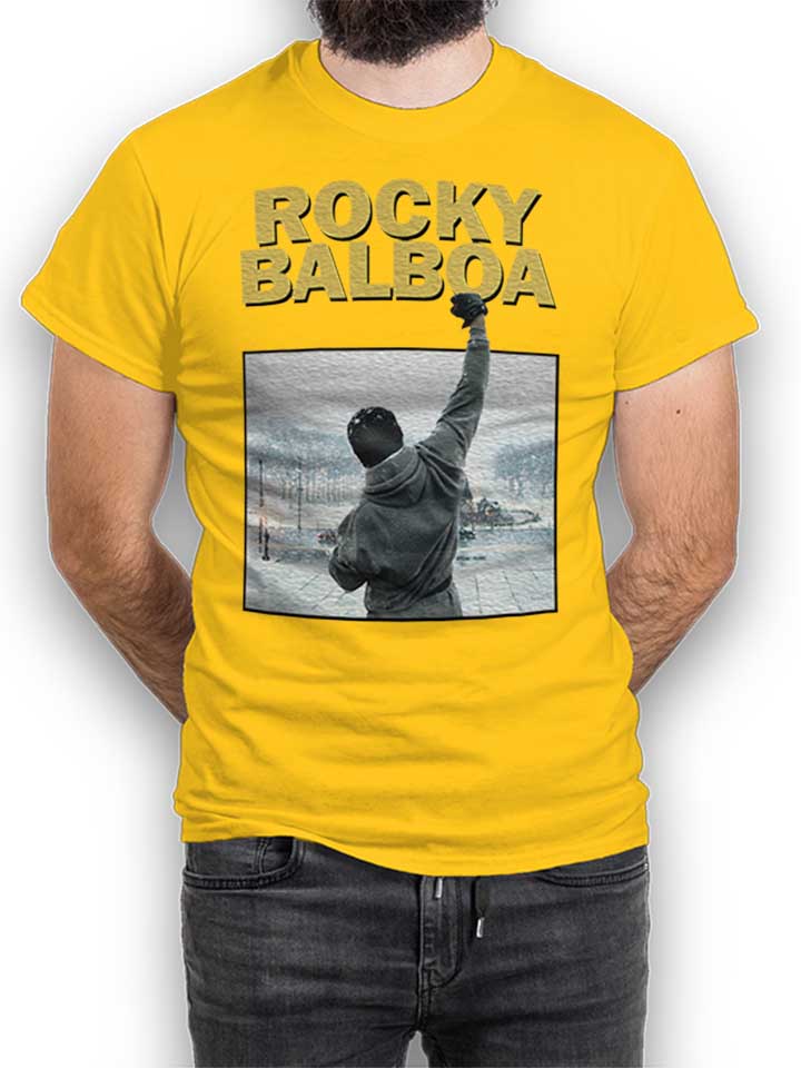 Rocky Balboa T-Shirt gelb L