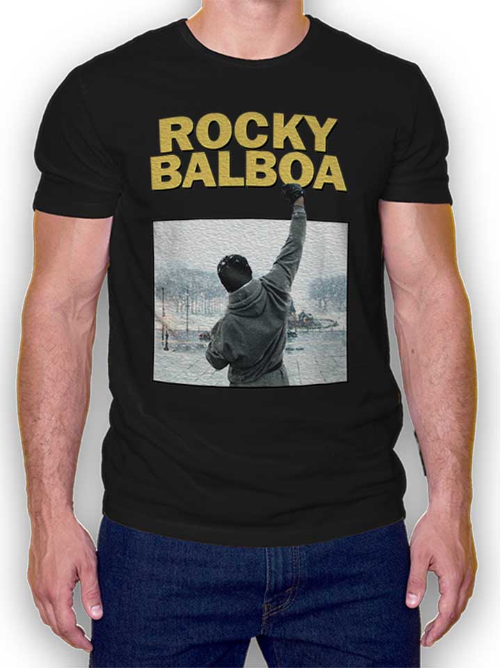 Rocky Balboa Kinder T-Shirt schwarz 110 / 116