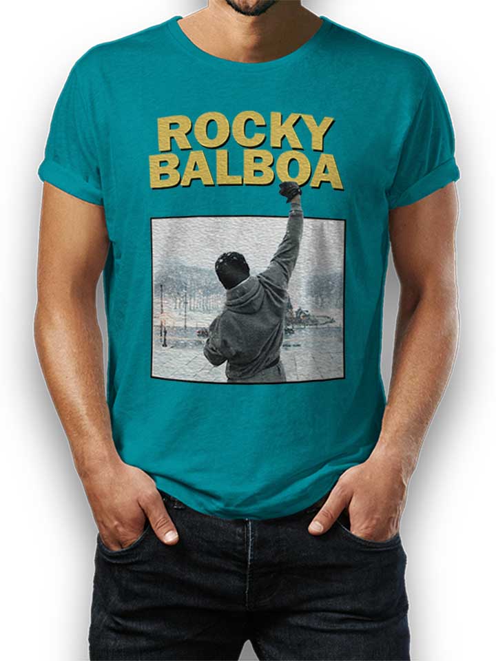 Rocky Balboa Camiseta turquesa L