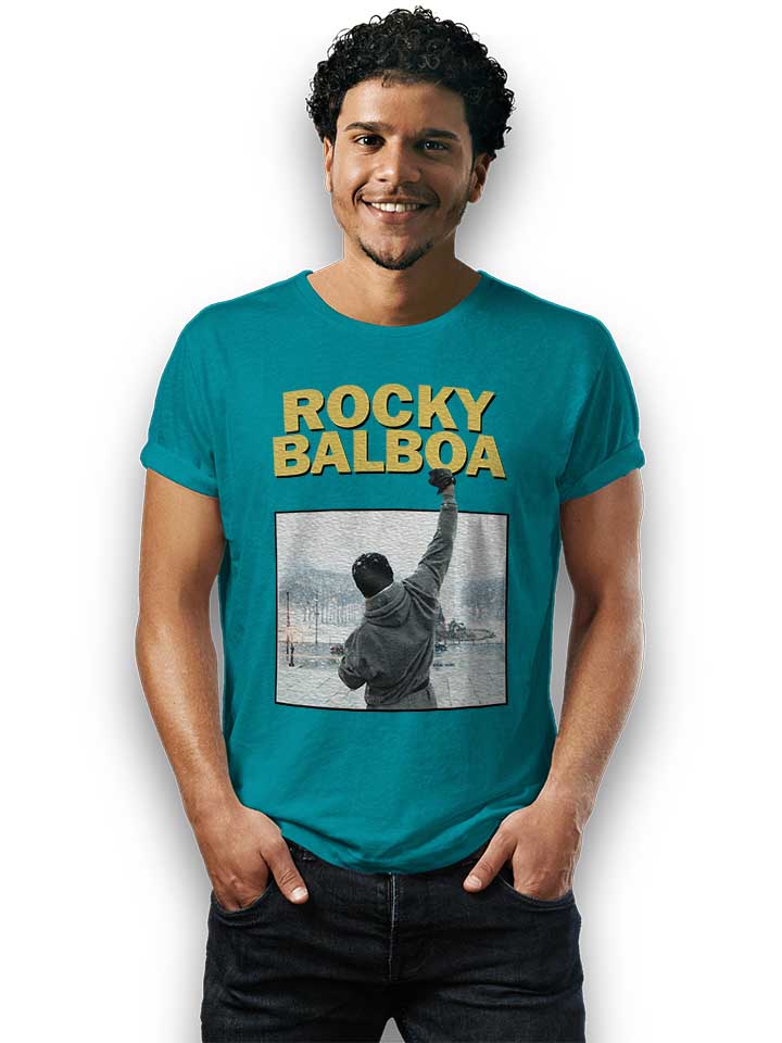 rocky-balboa-t-shirt tuerkis 2