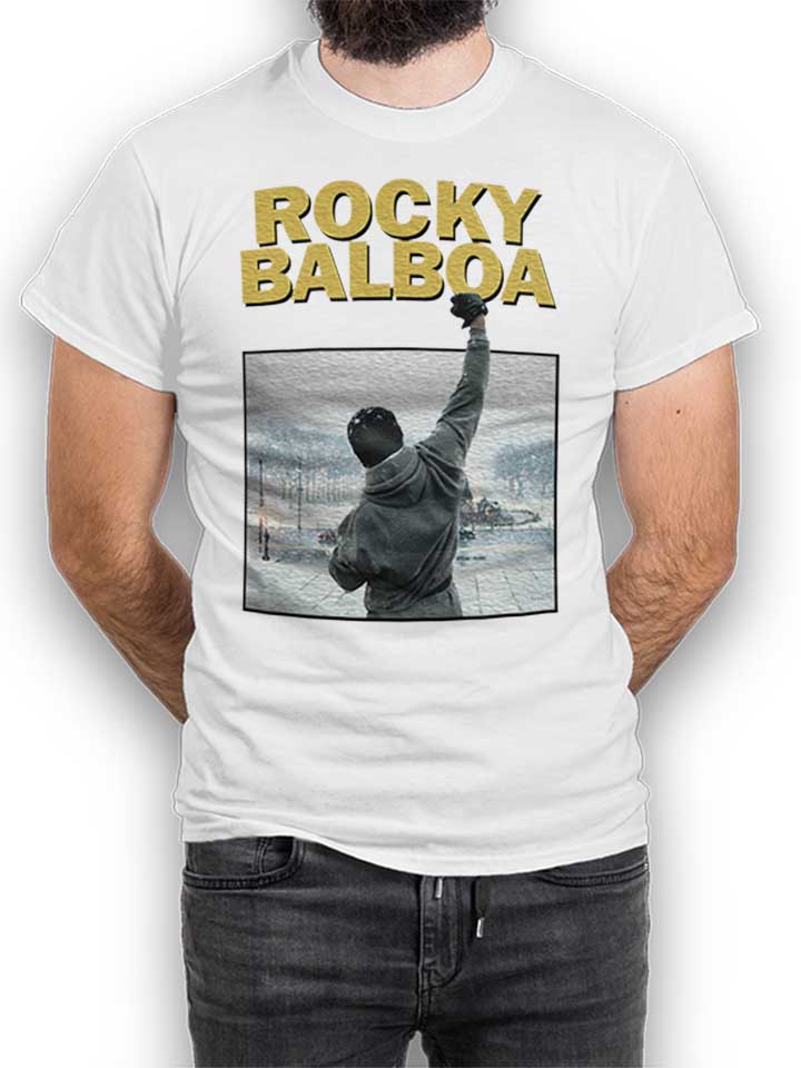 Rocky Balboa T-Shirt weiss L