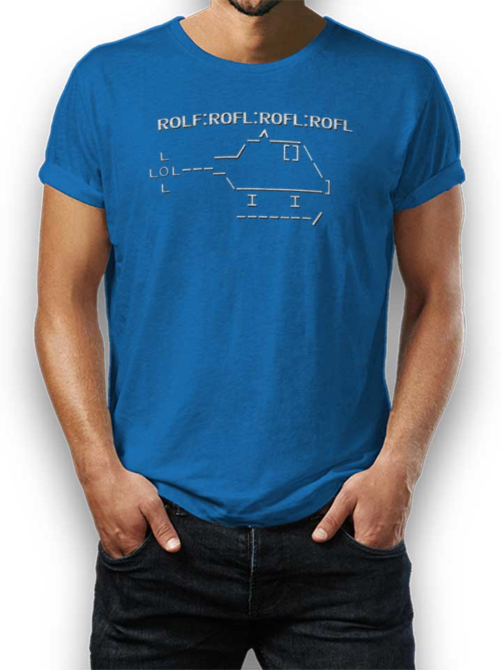 Roflcopter T-Shirt royal L