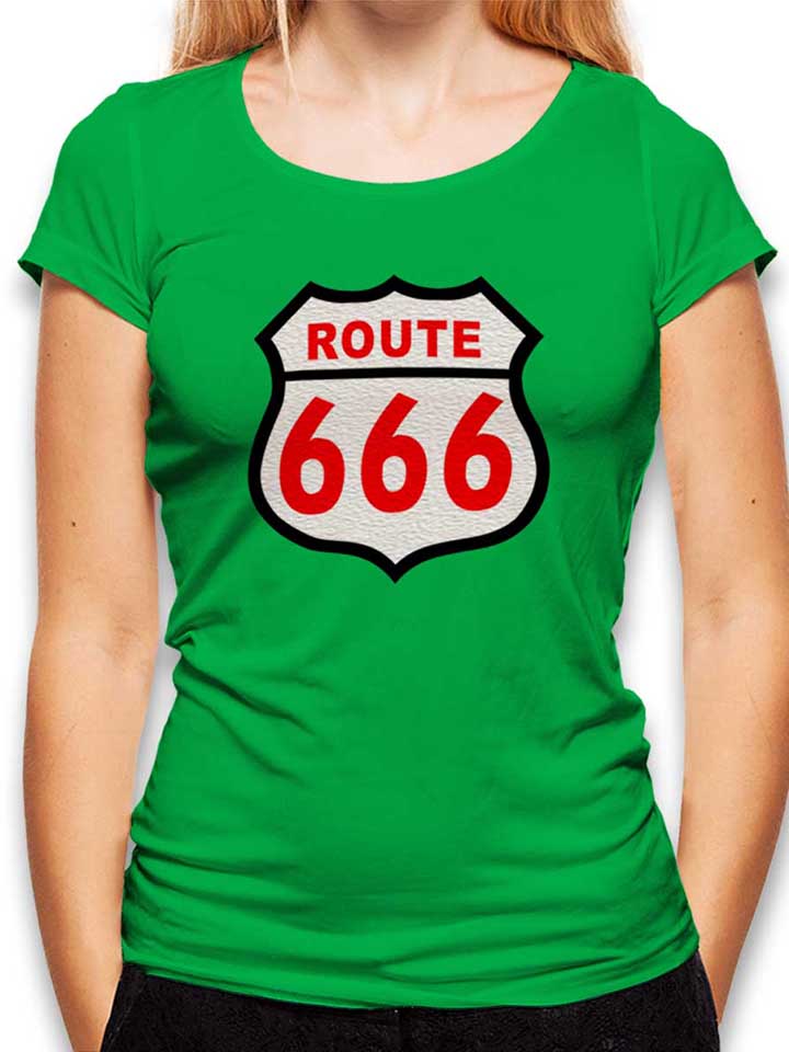 Route 666 T-Shirt Donna verde L