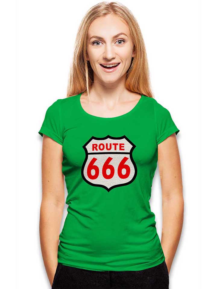 route-666-damen-t-shirt gruen 2