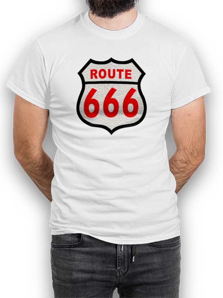 Route 666 T-Shirt weiss L