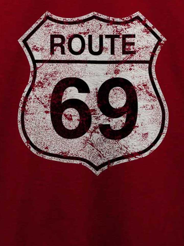 route-69-t-shirt bordeaux 4