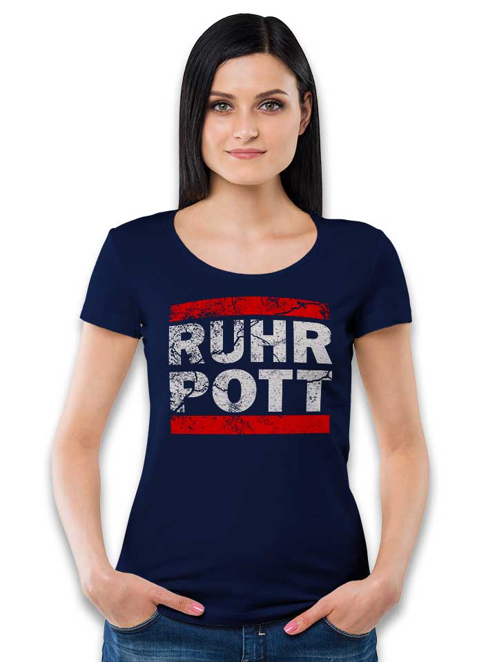 ruhr-pott-vintage-damen-t-shirt dunkelblau 2