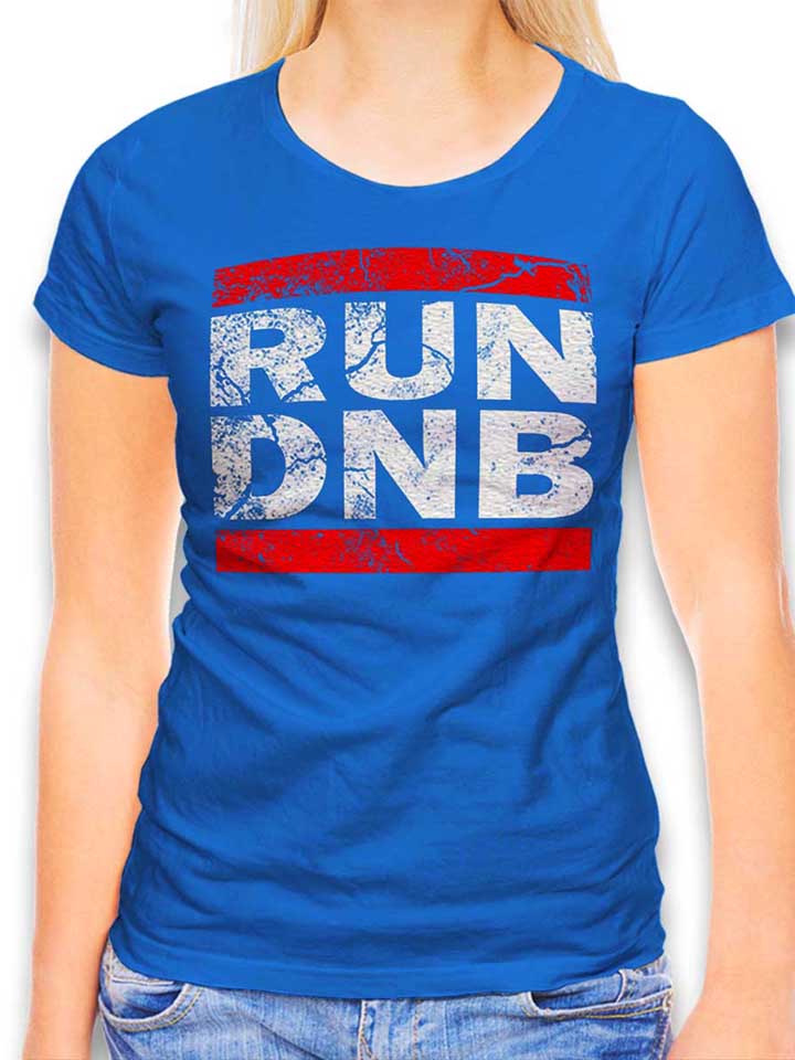 Run Dnb Vintage T-Shirt Femme bleu-roi L